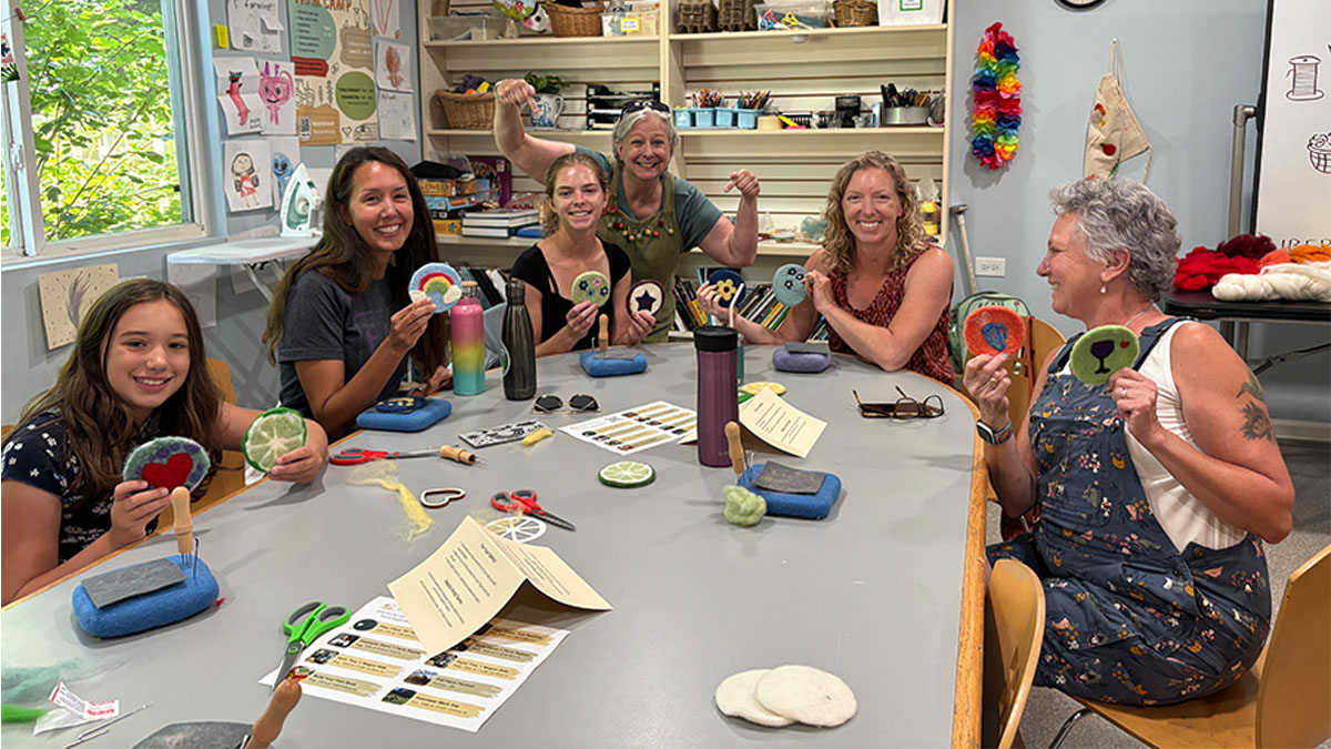 Felt Patch Making Class at Liberty Prairie